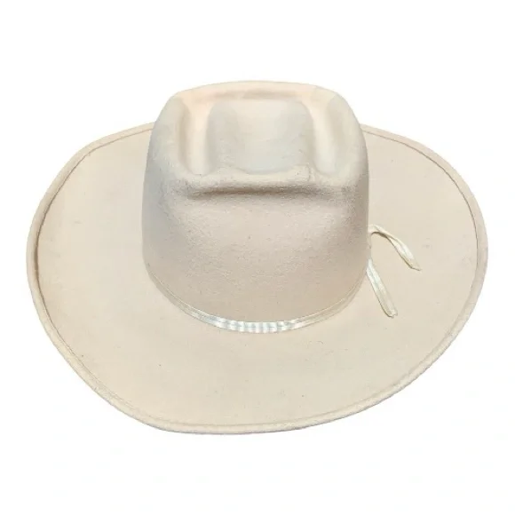 Women’s Rare Vintage 1950’s Always on Top Brand 100% Virgin Cream Wool Hat - Picture 1 of 7